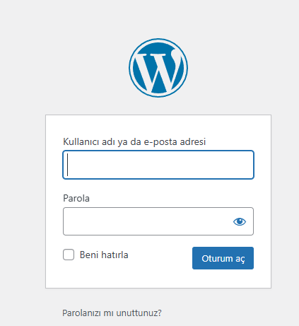 wordpress parolanızı mı unuttunuz?